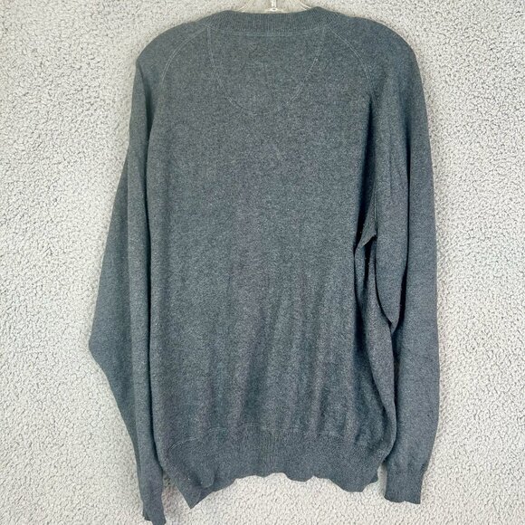 Adidas Mens Gray Silk Cashmere Blend Sweater Size Medium RARE - Picture 2 of 5